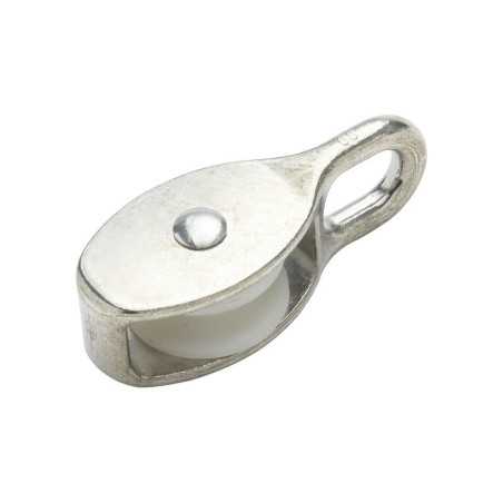 Poulie à Oeil Fixe Zamak Nickelé Standers Diam.30 X L.75 X L.30 Mm
