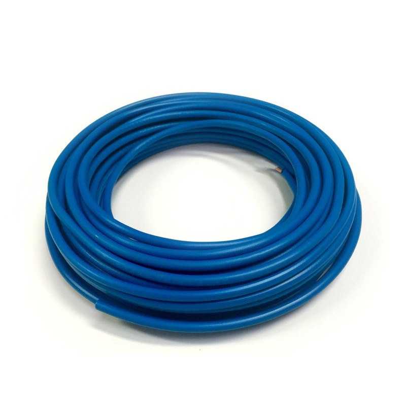Fil électrique 1.5 MmÂ² H07Vu En Couronne De 10M Bleu