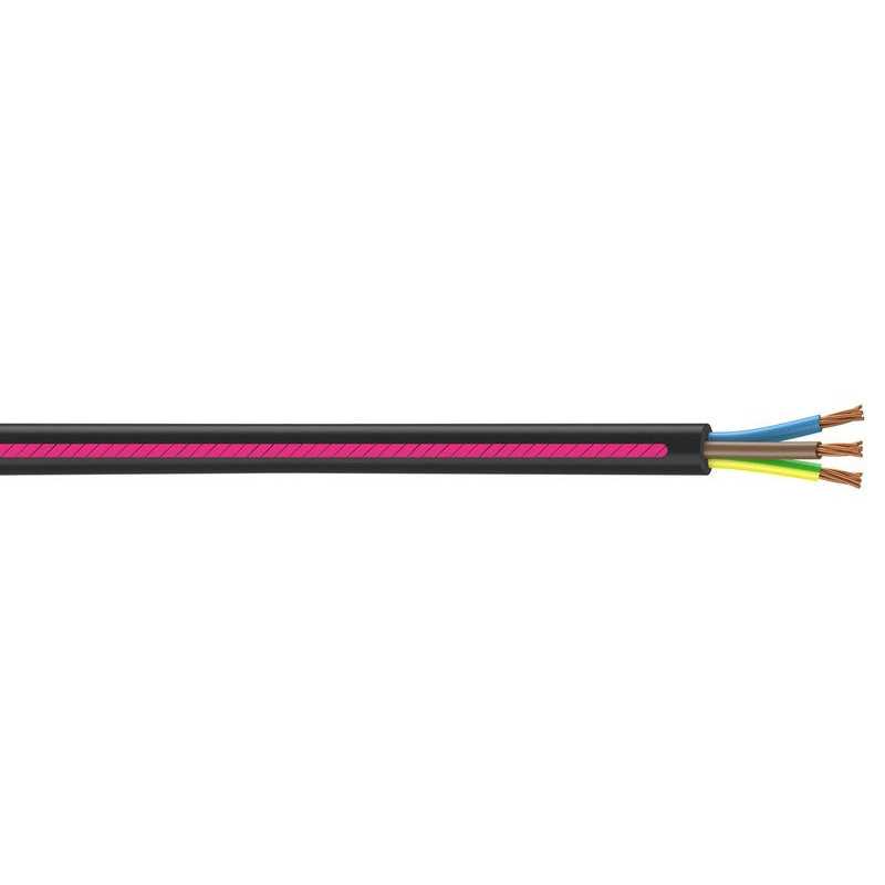 Câble électrique 3 G 1.5 MmÂ² U1000R2V L.10 M Noir
