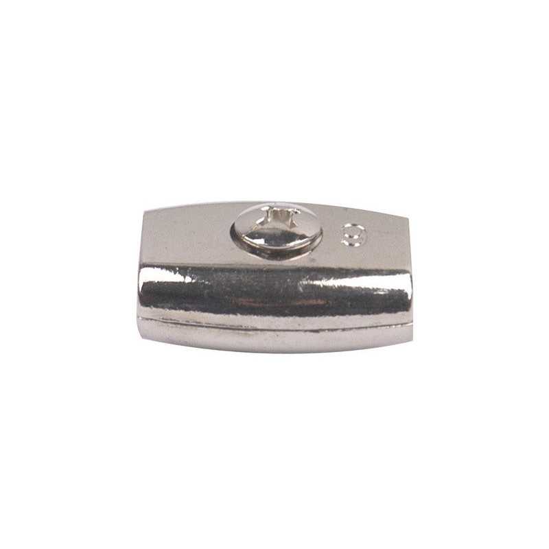 Lot de 2 Serre-Cordes Zamak Standers Diam.4 X L.32 X L.20 Mm