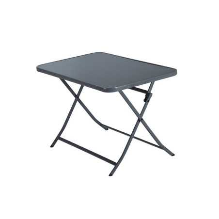 Table de jardin NATERIAL Emys rectangulaire gris anthracite 2 personnes