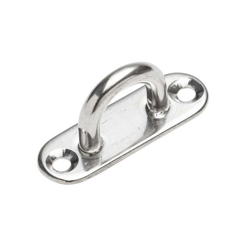 Lot de 2 platines à ?il Inox Diam.4.2 X L.15 Mm