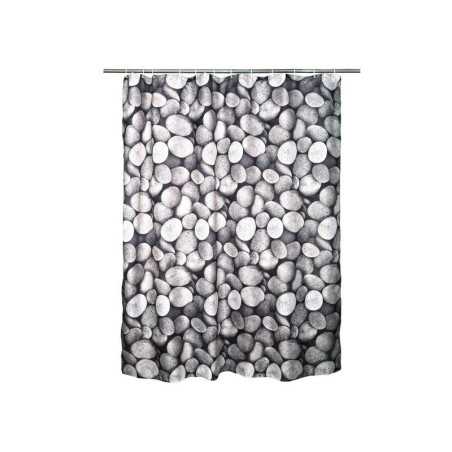 Rideau de douche en textile L.180 x H.200 cm galet SENSEA -  - meilleure qualité