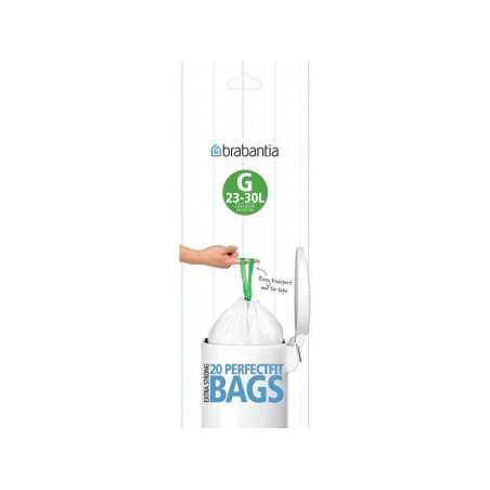 Sacs-poubelle Brabantia blanc 30 L