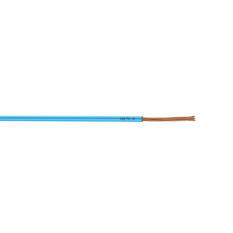 Fil électrique 1.5 MmÂ² H07Vu En Couronne De 5M Bleu