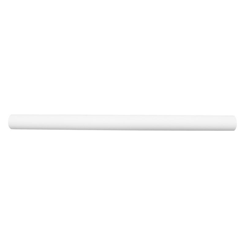 Tringle à rideau design blanc mat Diam. 20 Mm 150 Cm