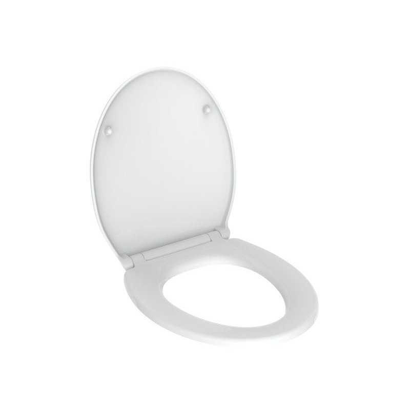 Abattant avec frein de chute plastique thermodur Stability blanc