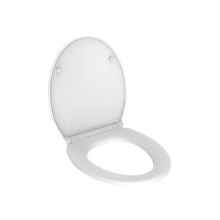 Abattant avec frein de chute plastique thermodur Stability blanc