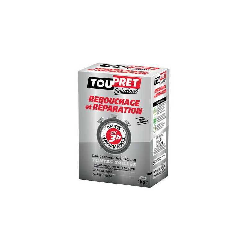 Enduit de rebouchage 1Kg en poudre pour mur et plafond