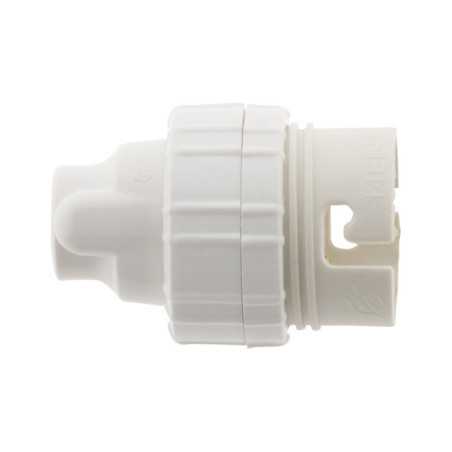 Lot de 3 douilles électriques B22 A Baïonette Pvc Blanc Zenitech