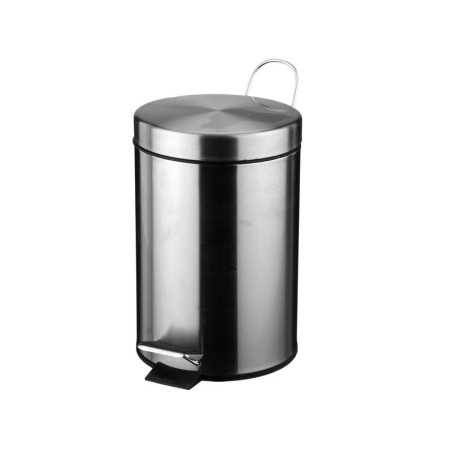 Poubelle de salle de bains 3 l chromé SENSEA Brossé -  - meilleure qualité