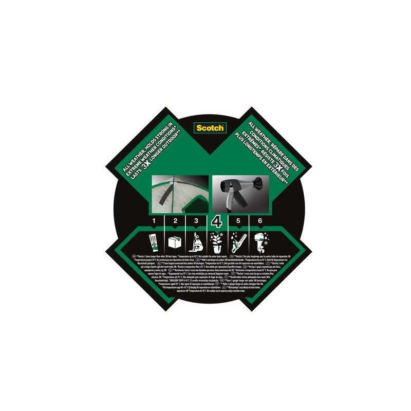 Adhésif de réparation scotch all Weather extremium Une face L.27 m X L.48 mm Gr