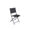 Chaise de jardin NATERIAL Emys en acier gris anthracite