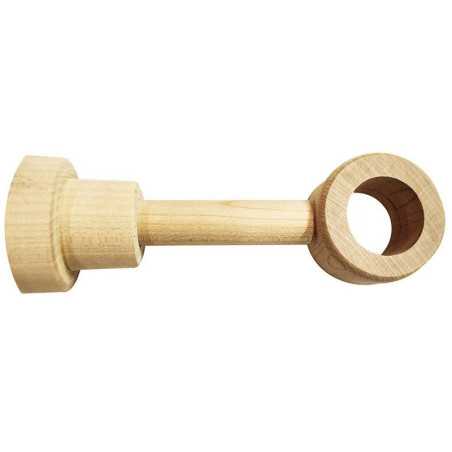 Support tringle à rideau 28 mm chaîne verni