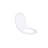 Abattant déclipsable avec frein de chute plastique thermodur REMIX blanc