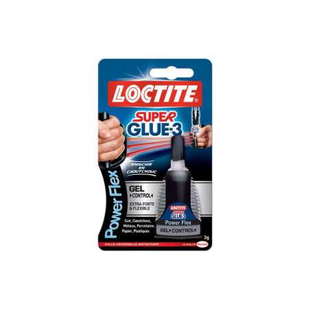 Colle Glue Gel Super Glue 3 Power Flex Loctite