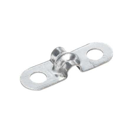 Lot de 10 Pattes De Fixation Acier Zingué Standers Diam.4 X L.29 X L.10 Mm