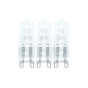Lot de 3 ampoules halogène capsule G9 920Lm : 57W LEXMAN