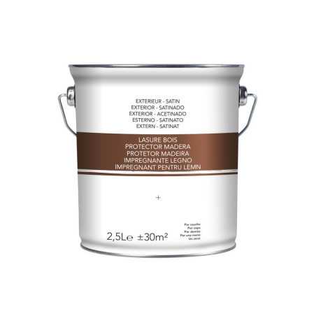 Lasure chêne moyen satiné 2.5 L -  - meilleure qualité
